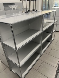 USM Regal Lichtgrau offen 152x35x110 cm