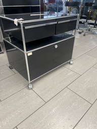 USM Haller Modulschrank Schwarz 75x51x70cm