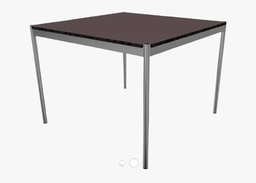 USM Haller Tisch  Eiche furniert schwarz 75x75x74cm