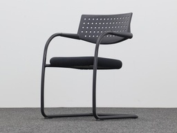 Vitra Visavis Freischwinger schwarz