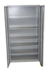 Flügeltürschrank Mega Stahl Stahlblech 100x50x190 hellgrau