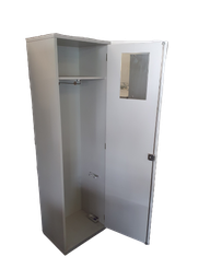 Garderobenschrank Zimmerli1-Türig/ Holz 56x42x190cm cm,hellgrau