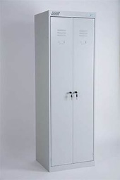 Garderobenspind  Wagner 2-Türig 71x50x190cm hellgrau